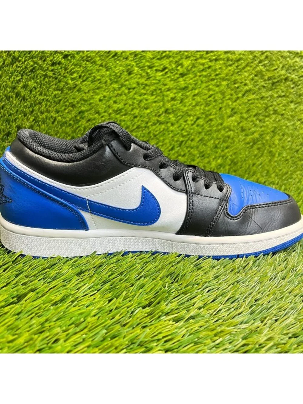 Nike Air Jordan 1 Low Mens Size 8 Blue Black Athletic Lifestyle Shoes Sneakers